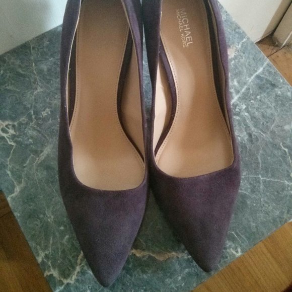 Michael Michael Kors Purple Suede Pumps Size 8 - Picture 12 of 16